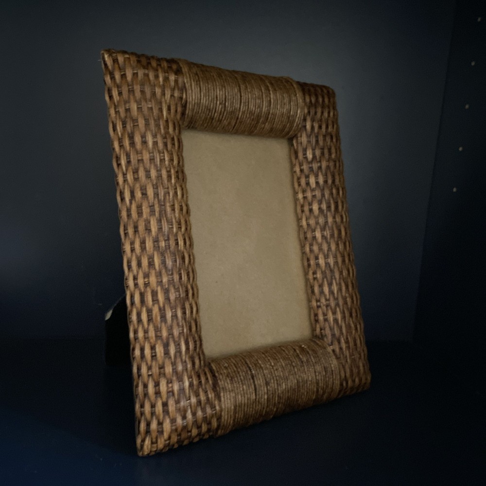 Argento S.C. Rattan Picture Frame Woven ,Coastal, Boho ,Organic,Minimalist Home