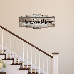 Home Sweet Home Sign, Rustic Wood Room Wall Decor, Farmhouse Plaque Wall Hanging