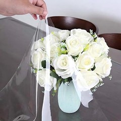 Clear Plastic 100% Waterproof Tablecloth – 60 x 84 Inch – Vinyl PVC Rectangle