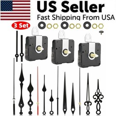 DIY Wall Quartz Clock Movement Mechanism Replacement Repair Kit Tool Parts Hands