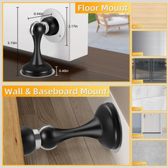 Magnetic Door Stop No Drilling Door Stop with 3D Adhesive Tapes Keep Door Open D