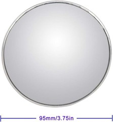 2PCS Large Stick-on Convex Blind Spot Mirror, 3.75″ HD Glass Big Round Convex Re