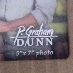 Vintage 2014 P. Graham Dunn Puzzle Piece Photo Frame Brown 3 Photos NOS Read