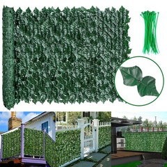 3x1M Artificial Ivy Leaf Faux Plants Hedge Privacy Fence Screen Wall Cover Decor