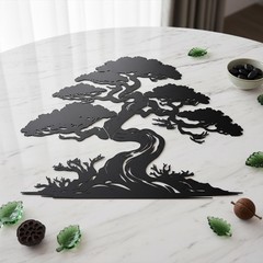 Bonsai Tree Metal Wall Art, Oversized Tree Metal Wall Art, Tree of Life Wall