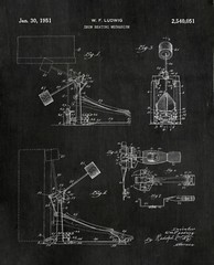 Set of 6 Drum Patent Prints 8×10 Drummer Room Decor Music Studio Poster Gifts