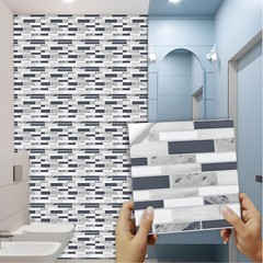10pcs Wall Panels Self Adhensive Wall Tiles Waterproof Removable for Living Room