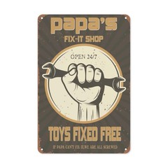 Funny Man Cave Metal Tin Sign 8×12 Vintage Garage Wall Decor Gift for Men Retro