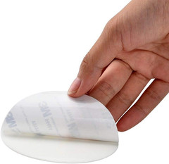 Strongest Door Knob Wall Shield, 4 PCS Large White round Door Stopper Wall Prote