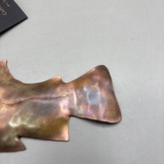 Copper Fish Decor Sculpture 6” Length