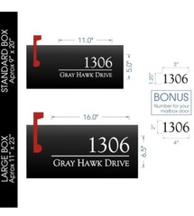 Personalized Mailbox Decals with Family Name and Address
