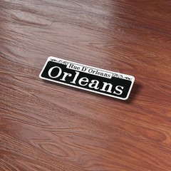 Orleans Street New Orleans Sticker – NOLA Louisiana Street Sign Decal for Laptop
