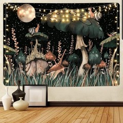Trippy Mushroom Wall Hanging Tapestry Psychedelic Home Decor Hippie 71″ x 92″