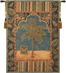 Garden Ensemble Tapestry Wall Hanging Floral Nature Woven Home Decor Art