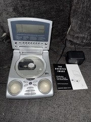 Sharper Image Portable CD Player Radio Sound Soother Alarm Clock Model S1785