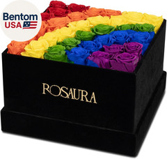 34-Piece Eternal Preserved Roses & Flowers Gift Box – Forever Lasting Real Roses