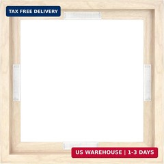 MCS Canvas Float Frames 12×12 Frame, Natural Woodgrain Square for Finished Canva
