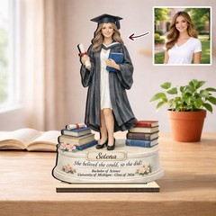 Personalized Graduation Wooden Sign Gift,Portrait Photo Graduation Gift