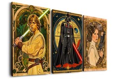 Home & Honor Star Wars Wall Art – Art Deco Art Nouveau Alphonse Mucha Wall Ar…