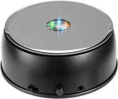Rotating Display Stand Led Light Base Colorful Lighted Spinning Statue Tumbler D