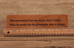 Thomas Jefferson Inspirational Quote sign, gift for him, handmade custom