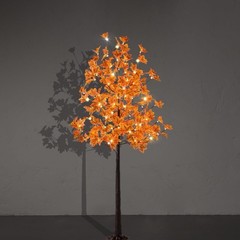 LIGHTSHARE 6FT 120LED Artificial Lighted Maple Tree Warm White Fall Decorations
