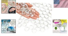 Elegant 5 LB Clear Pebbles for Vases – 400 Multi-Purpose Glass Gems for Events