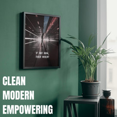 If Not Now Then When Motivational Wall Poster Art Print Home Decor Office Gym