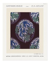 Art Deco Botanical Wall Art Poster by E.A. Seguy Premium Quality
