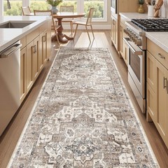 3×8 Washable Runner Rug :Hallway Runner with Non Slip Backing Farmhouse for B…