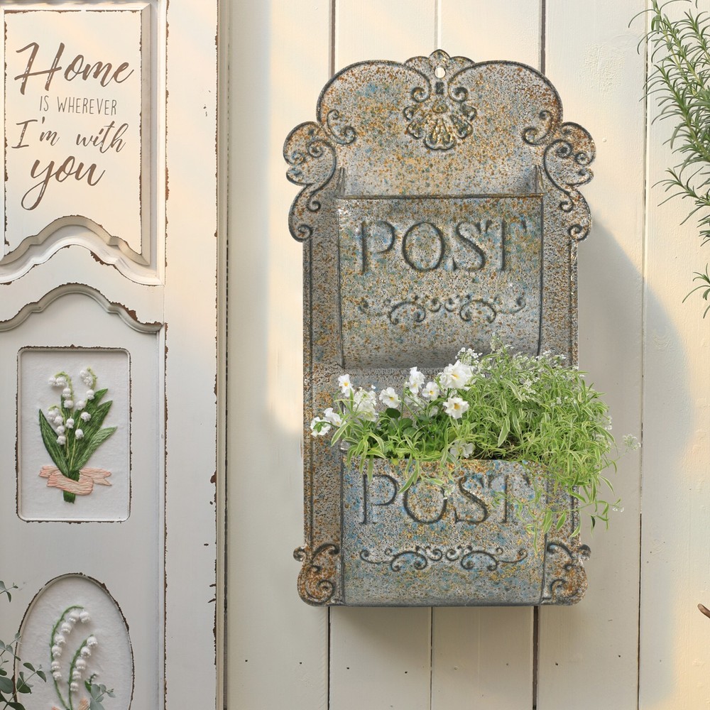 Rustic Wall Planter Wall Storage Basket for Letter Small Staff Wall Decor Idea