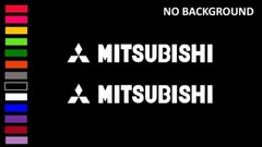 MITSUBISHI LOGO, (2 Stickers), Decal Stickers for Cars, Windows, Laptops