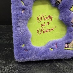 Y2K Fuzzy Plush Picture Frame Teen Stars Diva Purple Pink Lime Green
