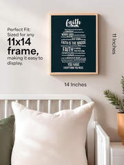 Faith Moves Mountains – Motivational Wall Art, Inspirational Quotes Wall Art, Id