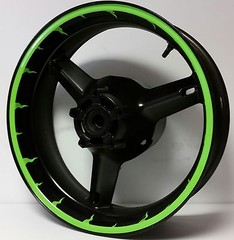 CUSTOM RIM STRIPES WHEEL DECALS STICKERS TAPE KAWASAKI ZX6R 636 ZX7R ZX9R ZX10R