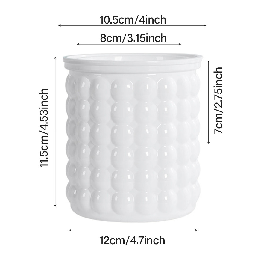 1pc Mini Self Watering Flower Pot Transparent Plastic Hydroponic Vase – NEW