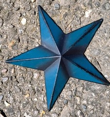 ​Set of 3 Metal Barn Stars Wall Decor Rustic Country Farmhouse Americana