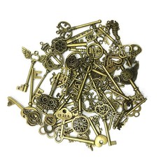 69PCS Old Vintage Antique Skeleton Keys DIY Arts & Crafts Project Large Small