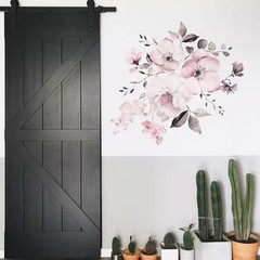 Accessories Sticker Decals Decor Decoration Flower Home Living Room Pink