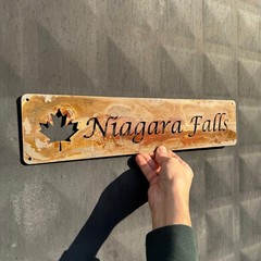 Custom Corten Steel Metal Sign with Business Logo, Laser Cut Wall Decor
