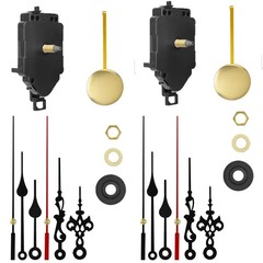 2Sets Quartz Wall Clock Pendulum Swing Movements Mechanism DIY Kits Repair Parts