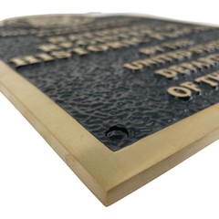 National Register of Historic Places Plaque in Heavy Solid Brass Sign