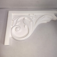 Corner Scroll Leaf Design Architectural Decor Molding 8×12″