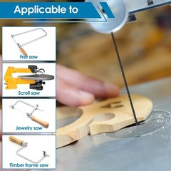 24Pcs Coping Saw Blades Set, 6-1/2-Inch Long Between Pins, Sturdy Wood Cuttin…