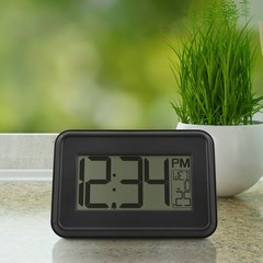 4.90″ Digital Table and Wall Clock with 12-Hour Display and Alarm