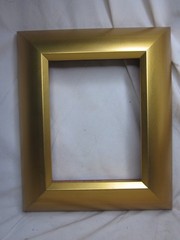 large thick rounded edge 6″ x 8″ wooden frame art canvas display wood S/N 317050