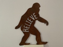 14″X10″ Rusted «Bigfoot/Believe» Steel Sign…Made/USA…Ships Free!
