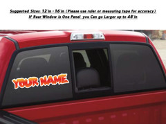 Custom Personalized Vinyl Graffiti Name Decal Sticker Car Window Tumbler Flask