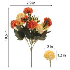 1-5Bundle Artificial Hydrangea Flower Silk Bouquet Party Home Decor UV Resistant