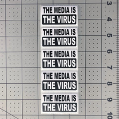 The Media Is The Virus Stickers Conservative Anti Fake News Joe Biden Sucks #FJB